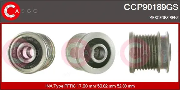 Belt Pulley, alternator (CCP90189GS)