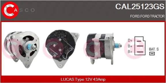 Alternator (CAL25123GS)