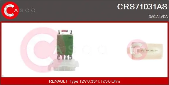 Resistor, interior blower (CRS71031AS)
