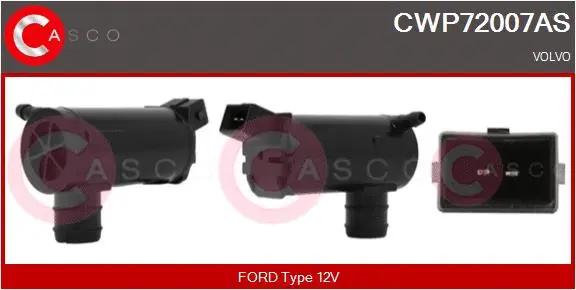 Washer Fluid Pump, window cleaning (CWP72007AS)