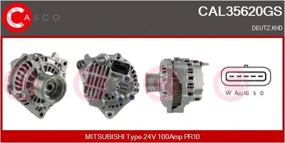 Alternator (CAL35620GS)