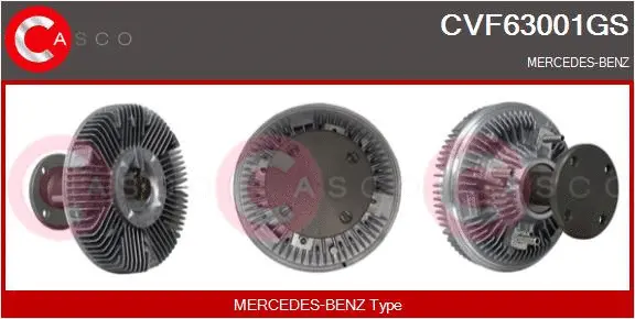 Clutch, radiator fan (CVF63001GS)