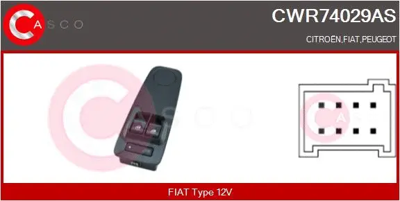 Switch, window regulator (CWR74029AS)