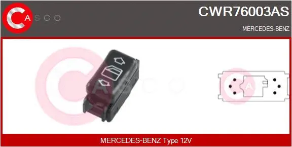 Switch, window regulator (CWR76003AS)