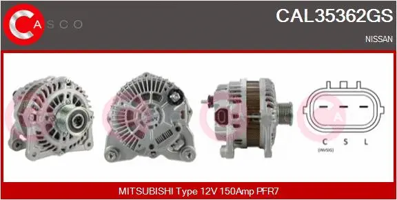 Alternator (CAL35362GS)