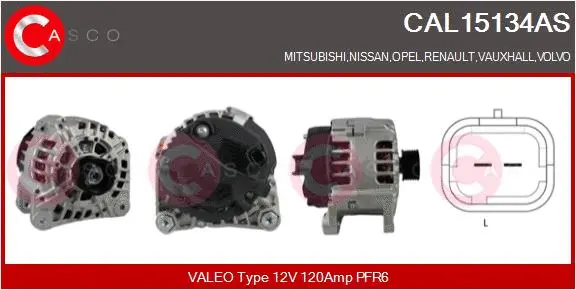 Alternator (CAL15134AS)