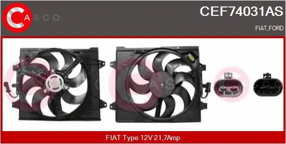 Electric Motor, radiator fan (CEF74031AS)