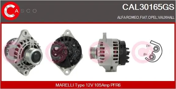 Alternator (CAL30165GS)