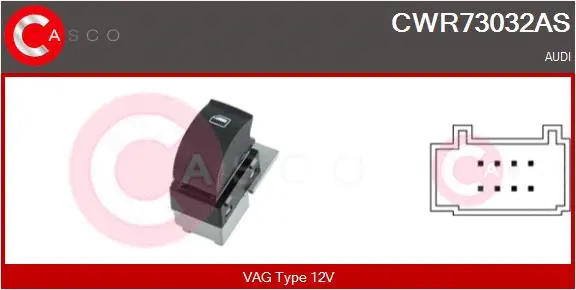 Switch, window regulator (CWR73032AS)
