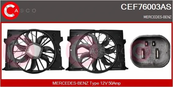 Electric Motor, radiator fan (CEF76003AS)