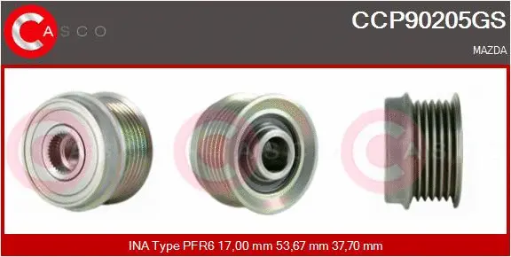 Belt Pulley, alternator (CCP90205GS)