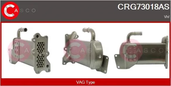 Cooler, exhaust gas recirculation (CRG73018AS)