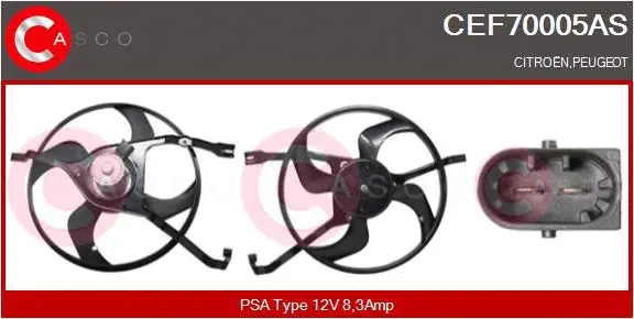 Electric Motor, radiator fan (CEF70005AS)