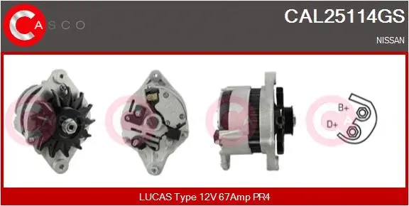 Alternator (CAL25114GS)