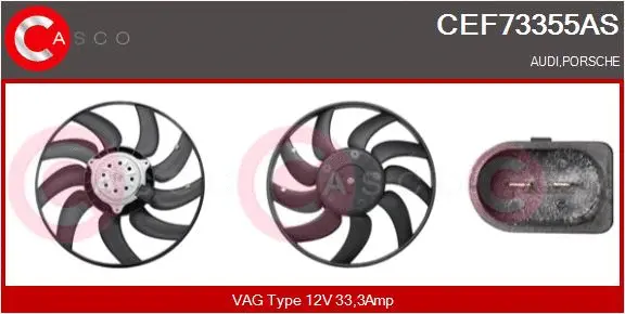Fan, engine cooling (CEF73355AS)