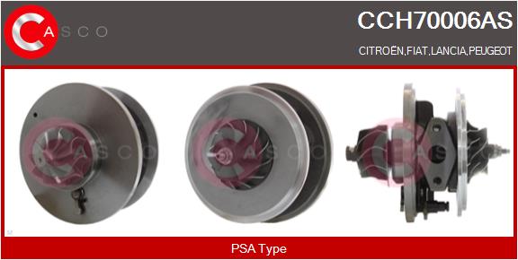 Core assembly, turbocharger (CCH70006AS)