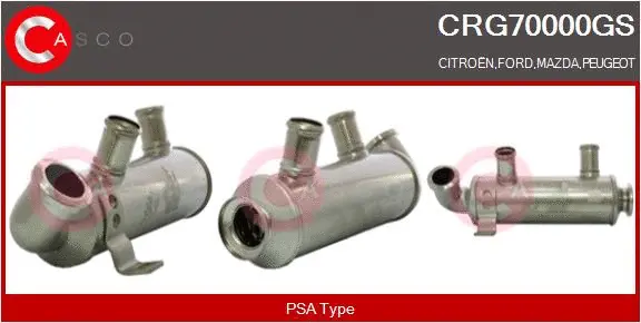 Cooler, exhaust gas recirculation (CRG70000GS)