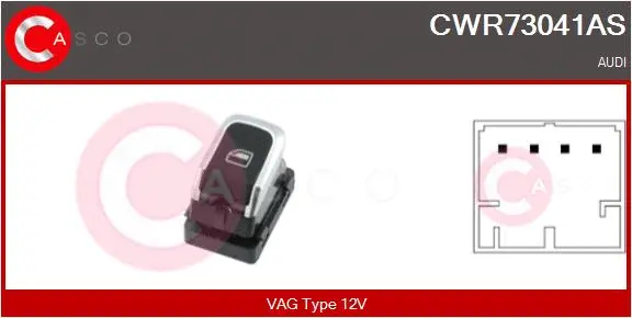 Switch, window regulator (CWR73041AS)