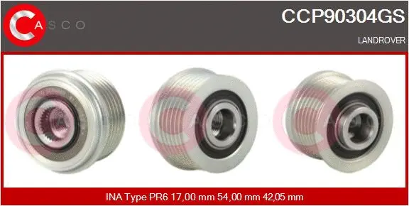 Belt Pulley, alternator (CCP90304GS)