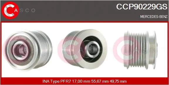 Belt Pulley, alternator (CCP90229GS)