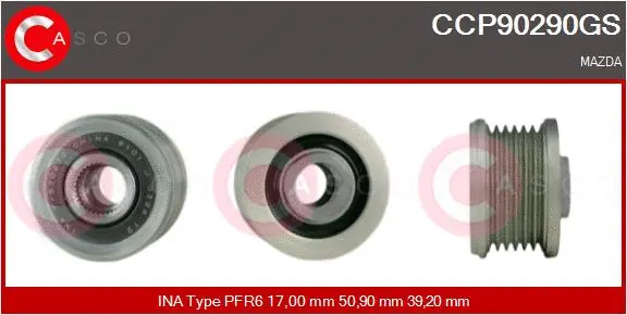 Belt Pulley, alternator (CCP90290GS)