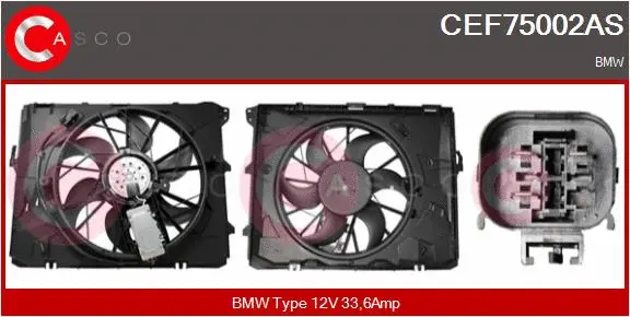 Electric Motor, radiator fan (CEF75002AS)