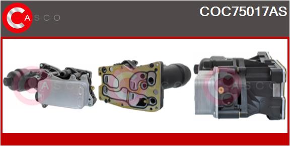 Oil Cooler, engine oil (COC75017AS)