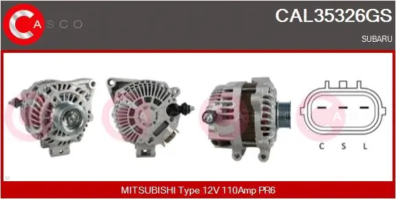 Alternator (CAL35326GS)