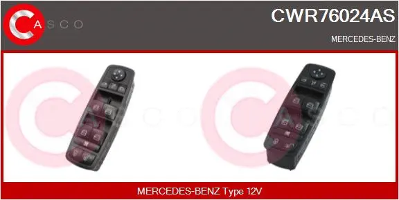 Switch, window regulator (CWR76024AS)