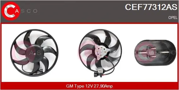 Fan, engine cooling (CEF77312AS)