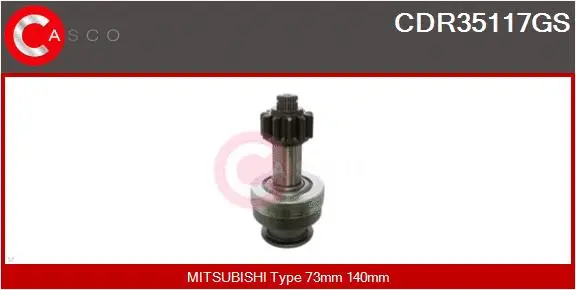 Pinion, starter (CDR35117GS)