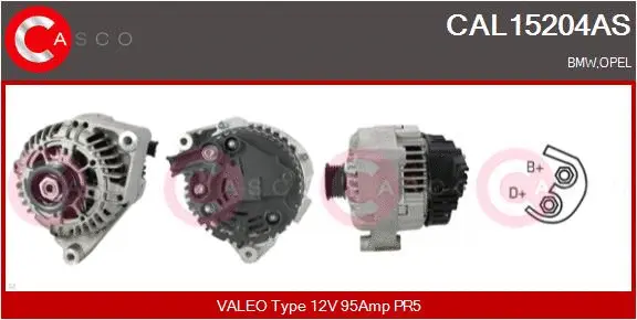 Alternator (CAL15204AS)
