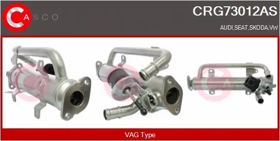 Cooler, exhaust gas recirculation (CRG73012AS)
