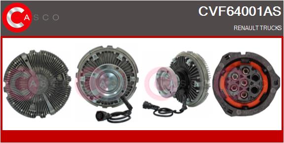 Clutch, radiator fan (CVF64001AS)