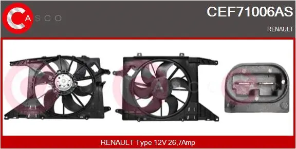 Electric Motor, radiator fan (CEF71006AS)