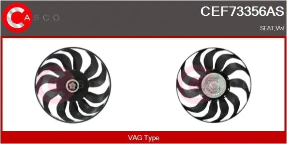 Fan, engine cooling (CEF73356AS)