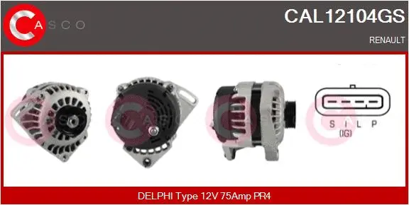 Alternator (CAL12104GS)