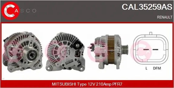 Alternator (CAL35259AS)