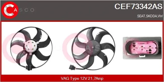 Fan, engine cooling (CEF73342AS)