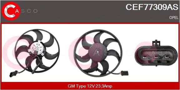Fan, engine cooling (CEF77309AS)