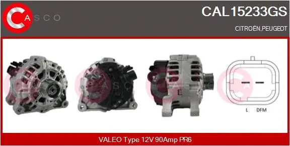Alternator (CAL15233GS)
