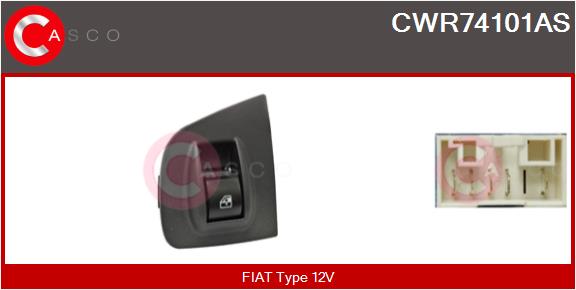 Switch, window regulator (CWR74101AS)