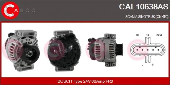 Alternator (CAL10638AS)