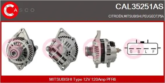 Alternator (CAL35251AS)