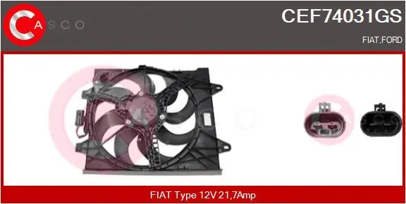 Electric Motor, radiator fan (CEF74031GS)