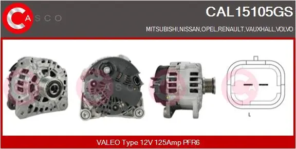 Alternator (CAL15105GS)