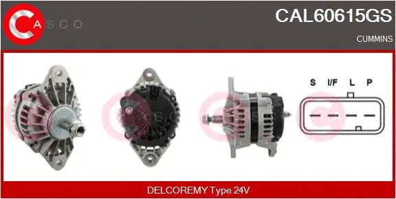 Alternator (CAL60615GS)