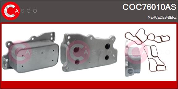 Oil Cooler, engine oil (COC76010AS)
