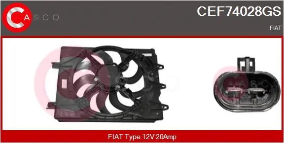 Electric Motor, radiator fan (CEF74028GS)