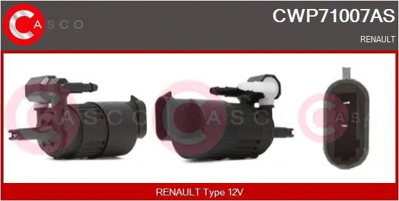 Washer Fluid Pump, window cleaning (CWP71007AS)